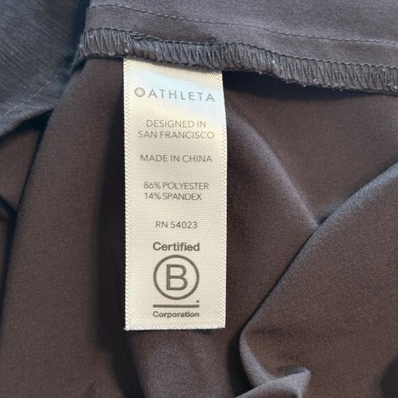 Athleta Vintage Rincon Tie Waist Dress Womens Large Black Y2K Performance Mini - Picture 7 of 11